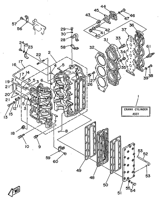 Cylinder. картер