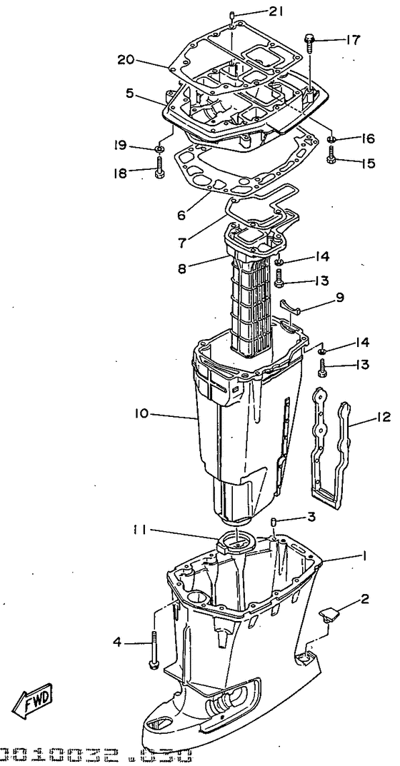 Upper casing