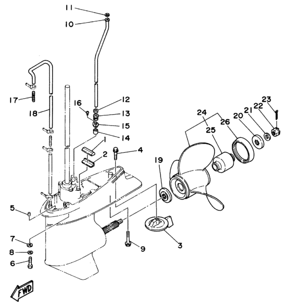 Lower casing привод