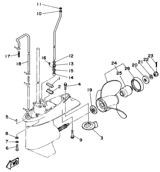Lower casing привод