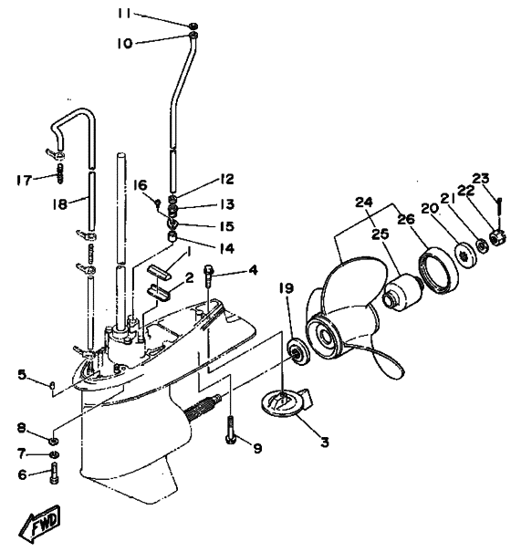Lower casing привод