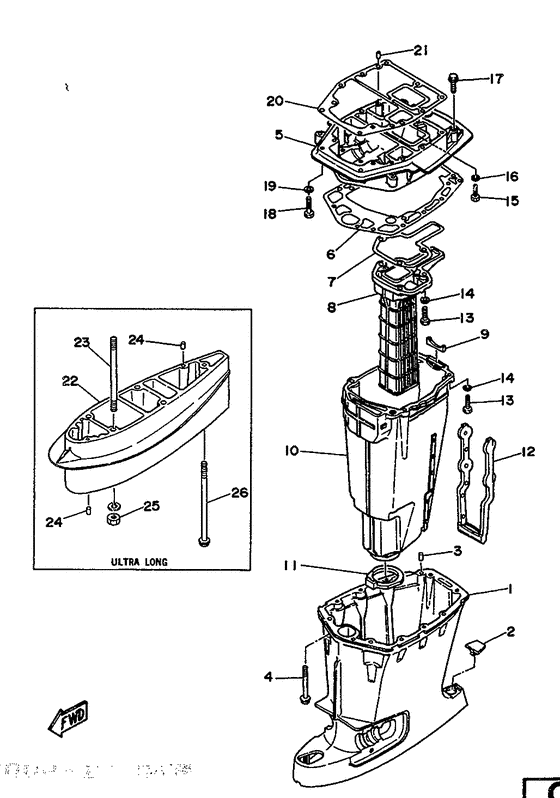 Upper casing