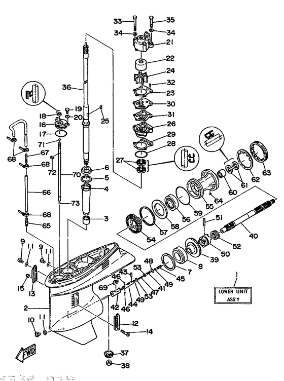 Lower casing привод 1