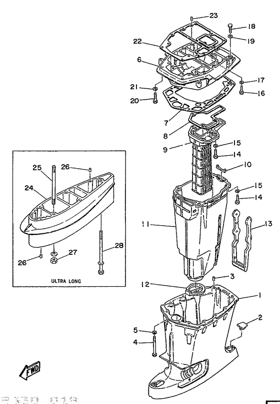 Upper casing