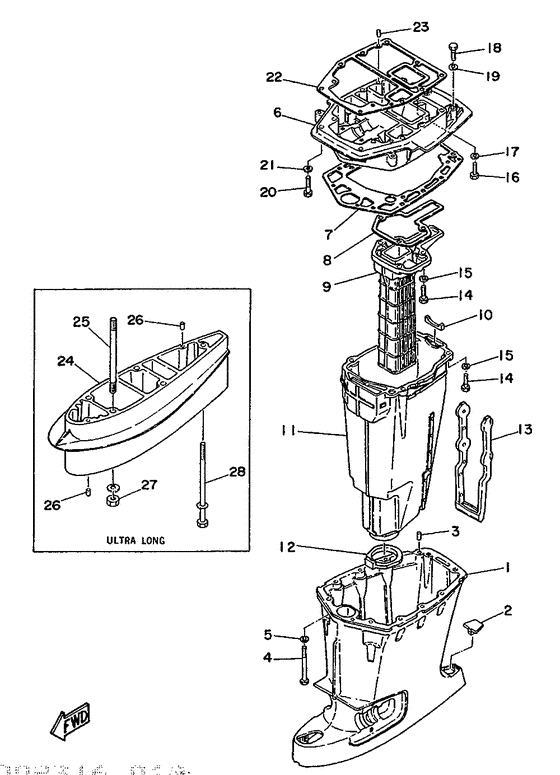 Upper casing
