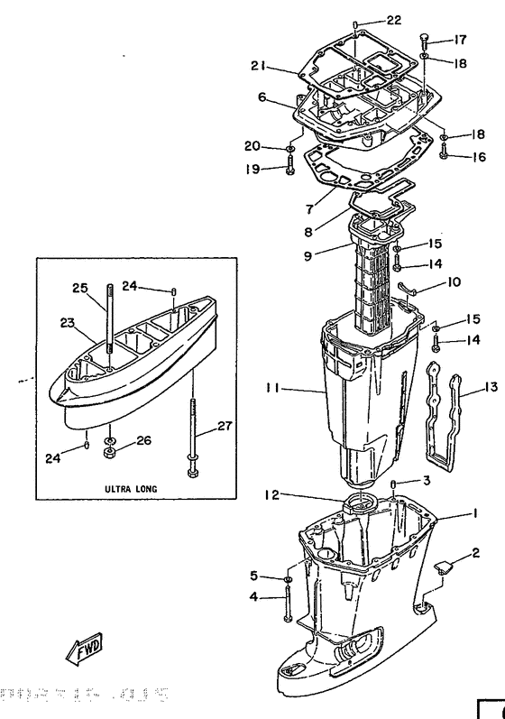Upper casing