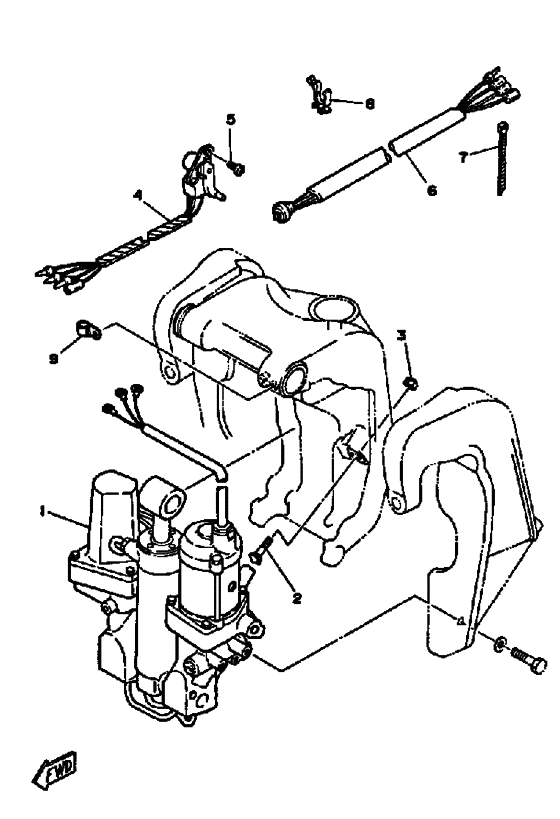 Power trim tilt sender