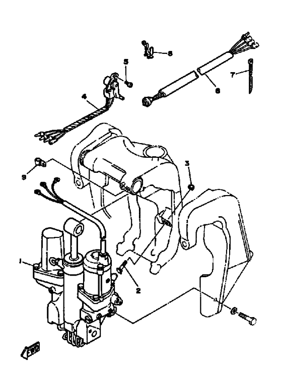 Power trim tilt sender