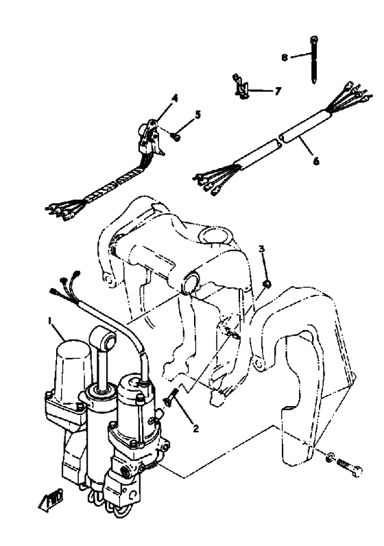 Power trim tilt sender