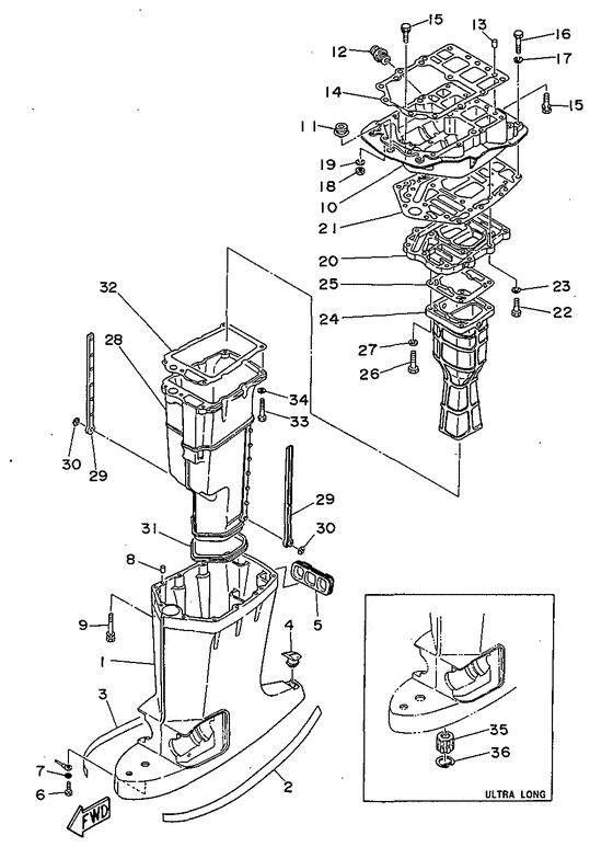 Upper casing