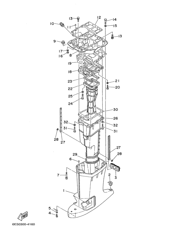 Upper casing