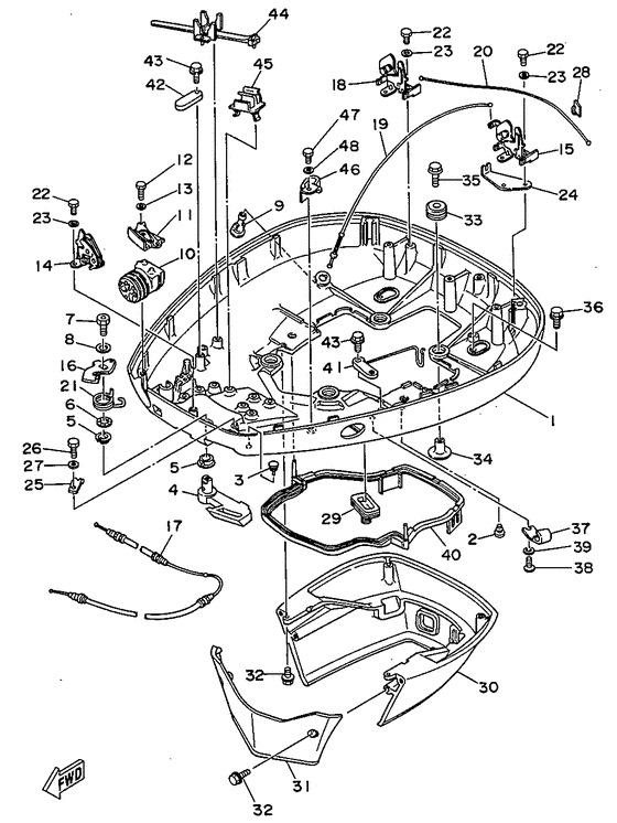 Bottom cowling