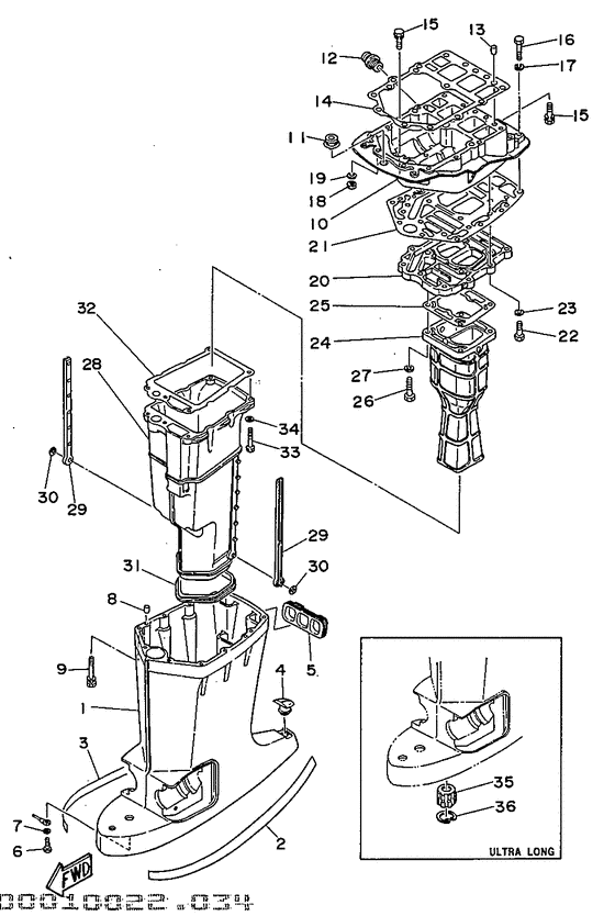 Upper casing