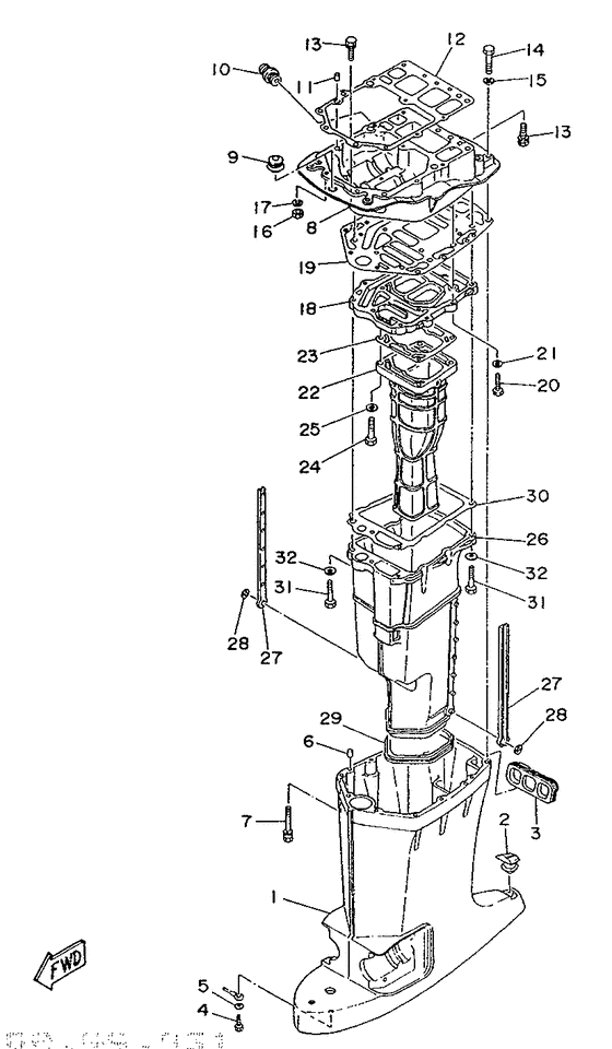 Upper casing
