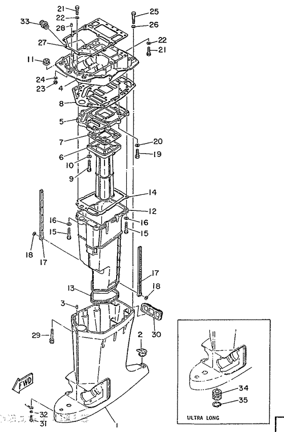 Upper casing