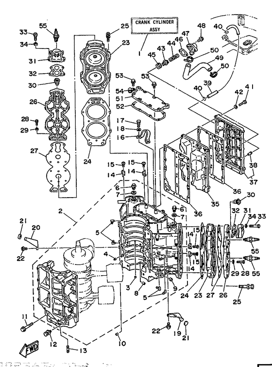 Cylinder. картер