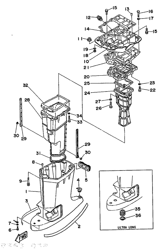 Upper casing