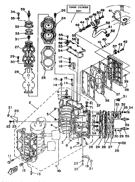 Cylinder. картер