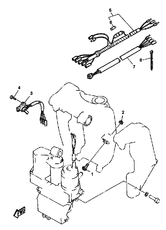 Power trim sender