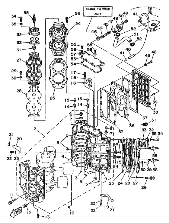 Cylinder. картер
