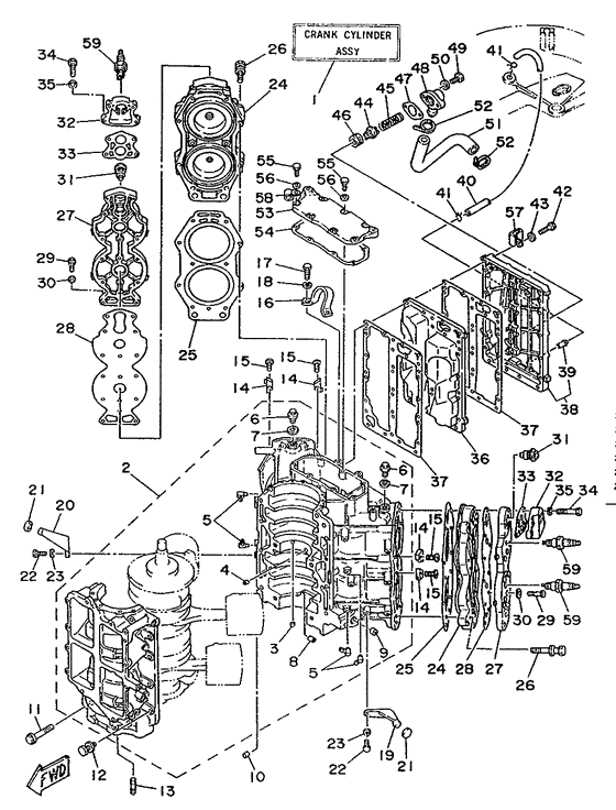 Cylinder. картер