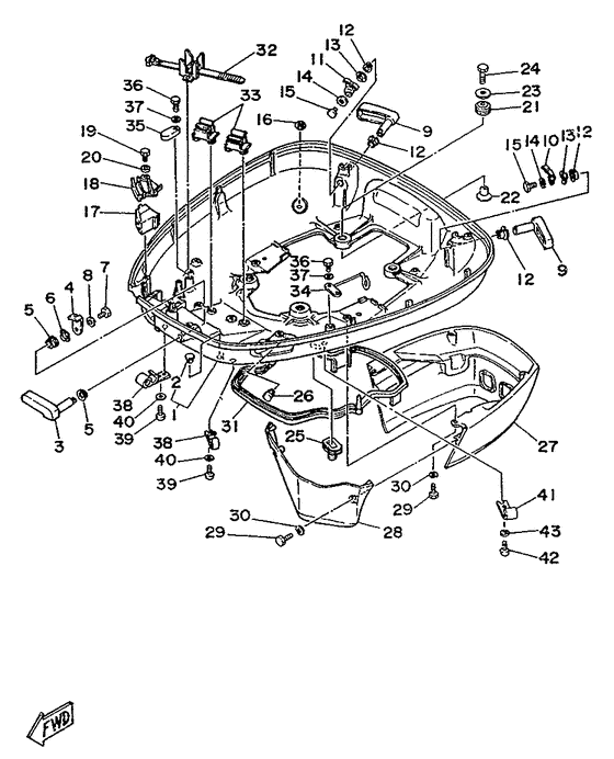 Bottom cowling