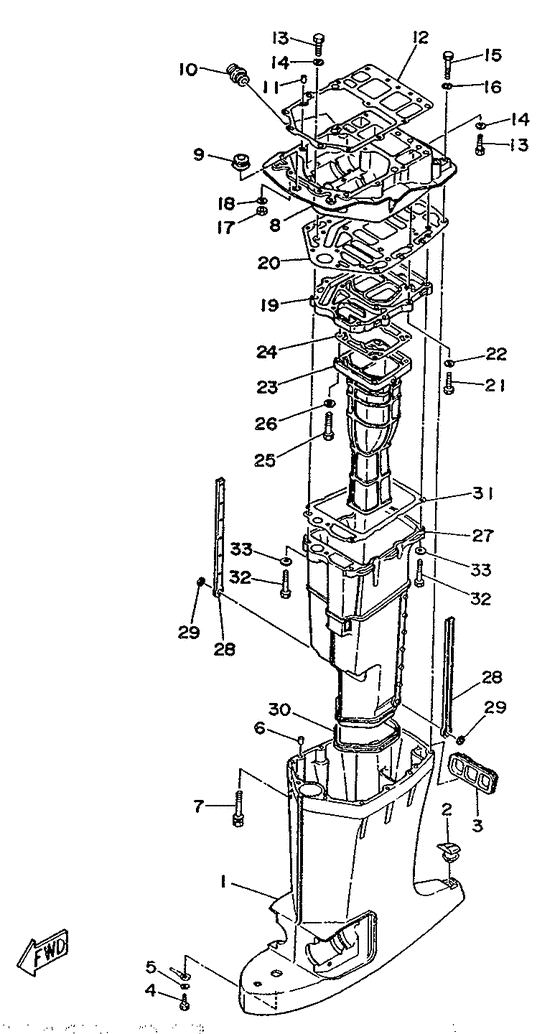 Upper casing