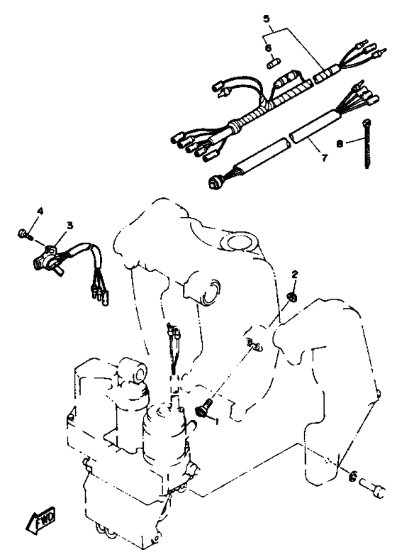 Power trim sender
