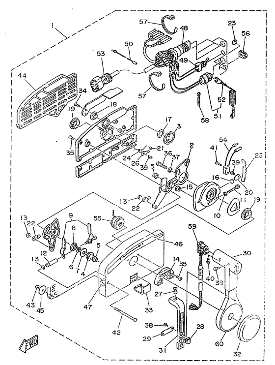 Дистанционное управление в сборе 1