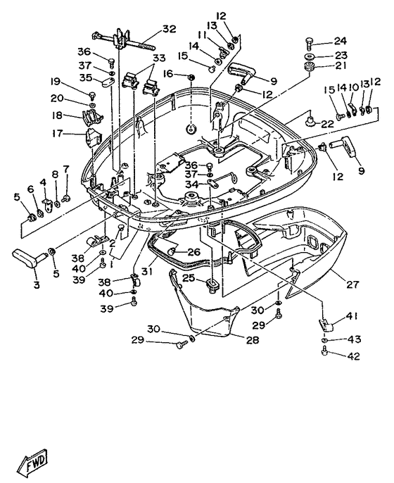 Bottom cowling
