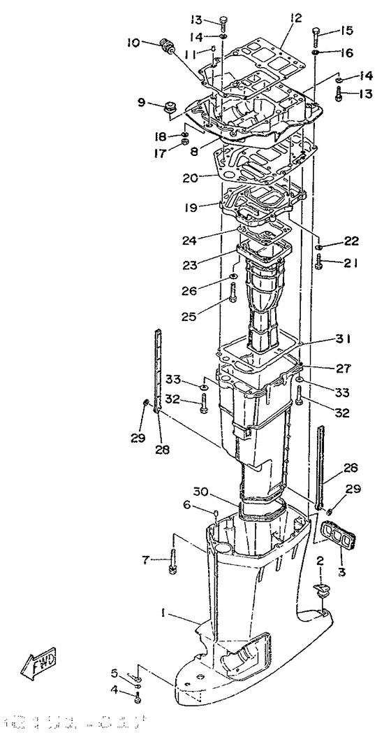 Upper casing