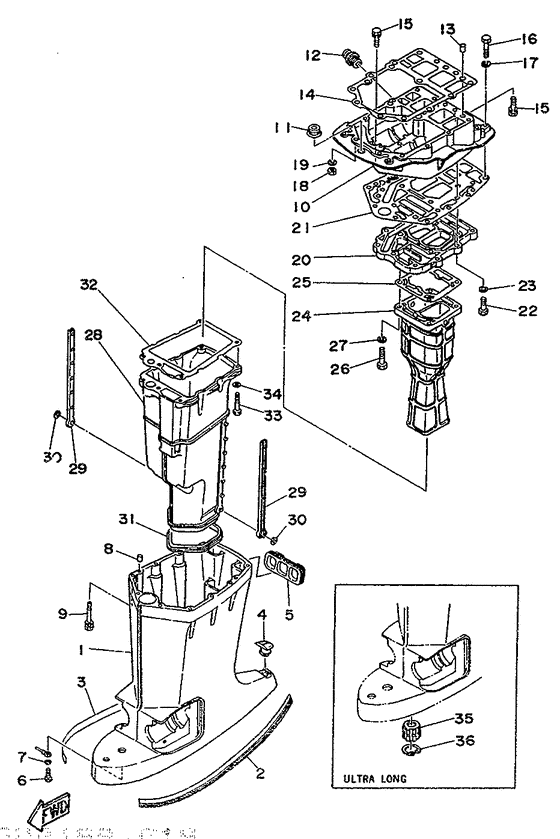 Upper casing