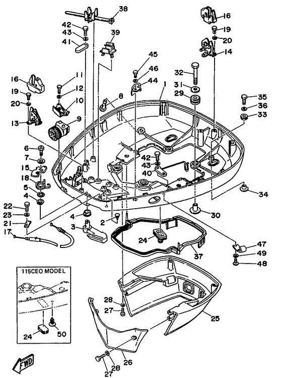 Bottom cowling