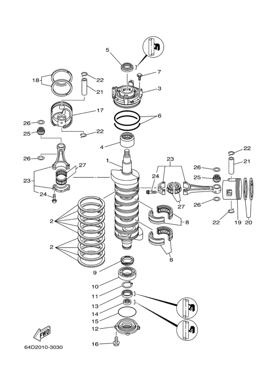 Коленчатый вал и Поршень