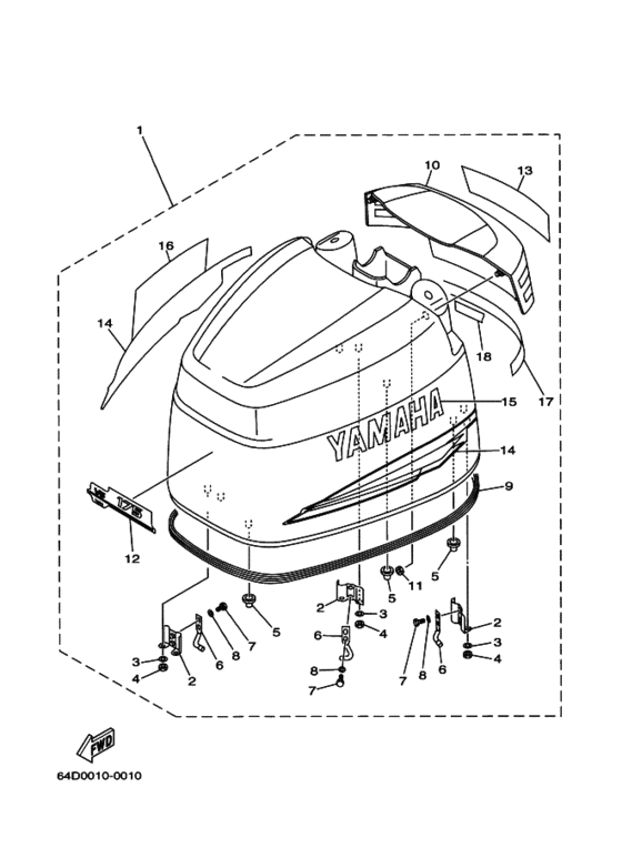 Top cowling в сборе