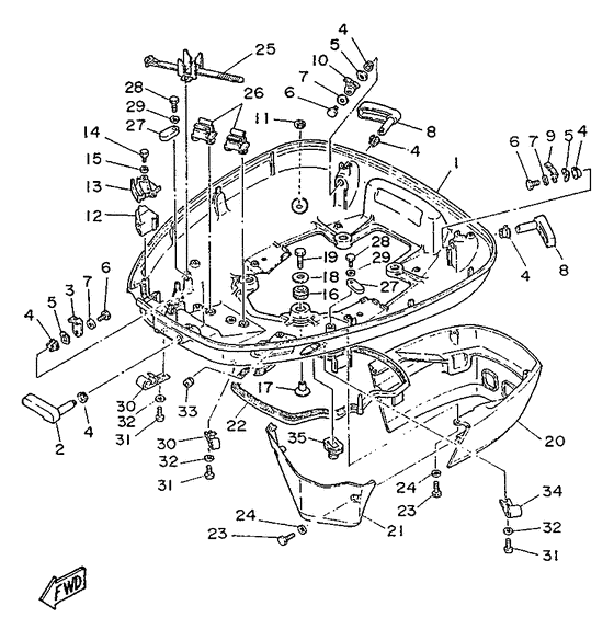 Bottom cowling