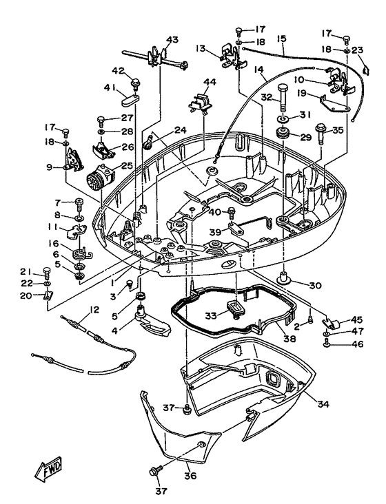 Bottom cowling