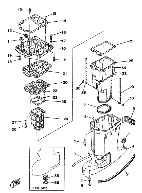 Upper casing