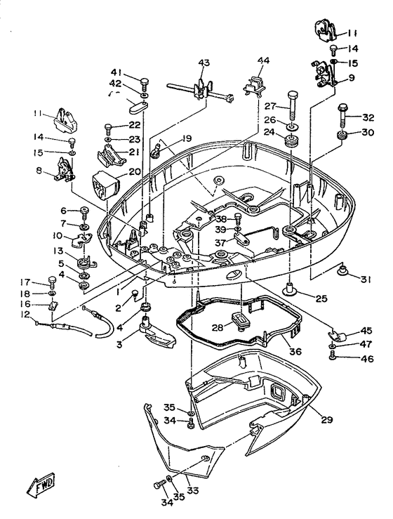 Bottom cowling