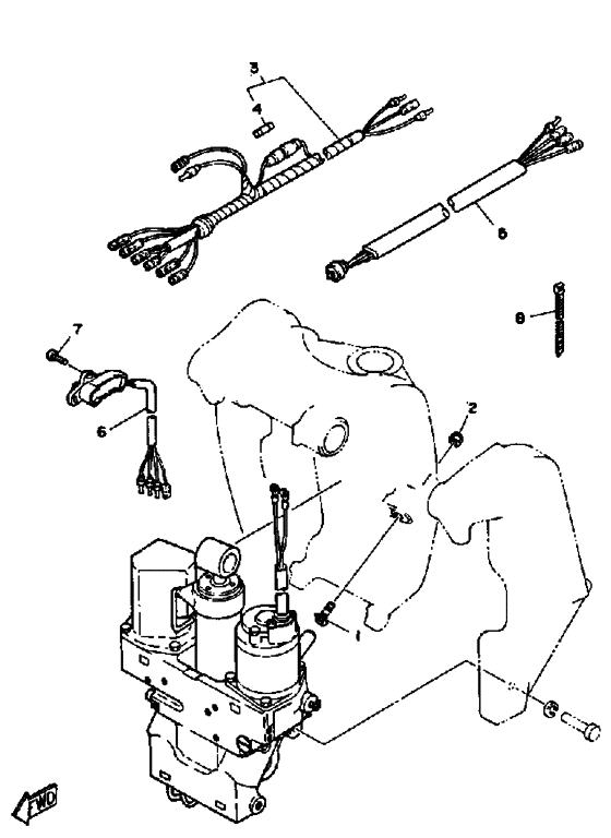 Power trim tilt sender