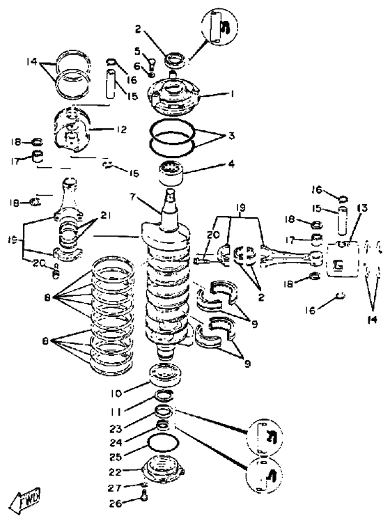 Кривошипный поршень