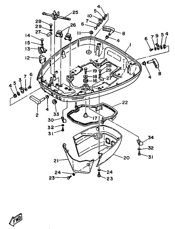 Bottom cowling
