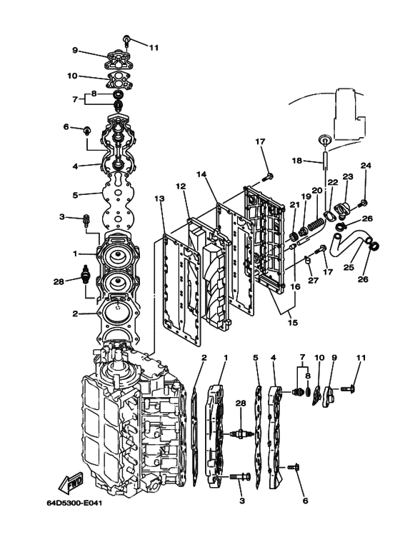 Цилиндр и картер 2