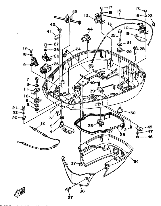 Bottom cowling