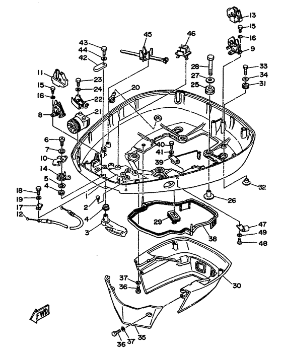 Bottom cowling