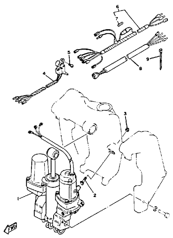Power trim tilt sender