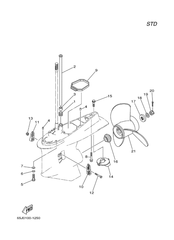 Lower casing привод