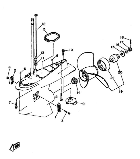 Lower casing привод