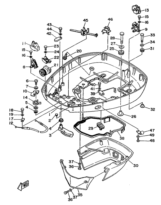 Bottom cowling