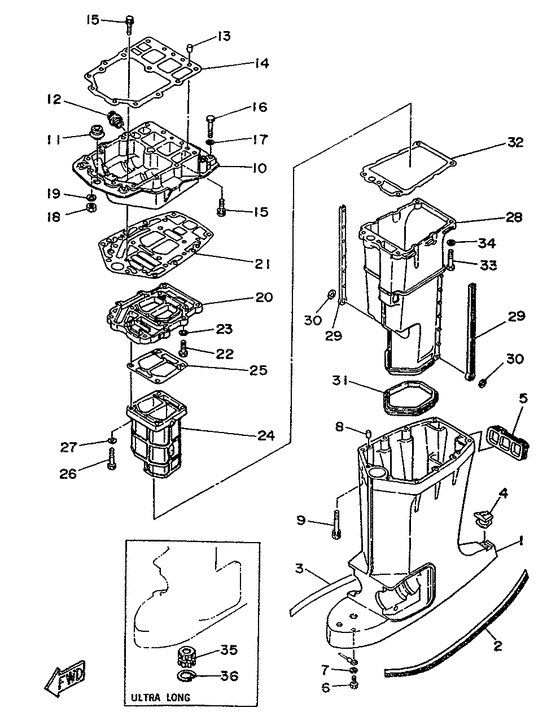 Upper casing